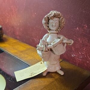 Vintage 1970s Dino Bencini 808 Indoor Gardner Signed/Tagged Figurine- Approx. 5"